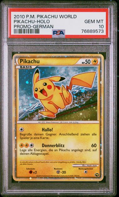 PSA 10 2010 PIKACHU WORLD PROMO SET (Set 039) 87891713