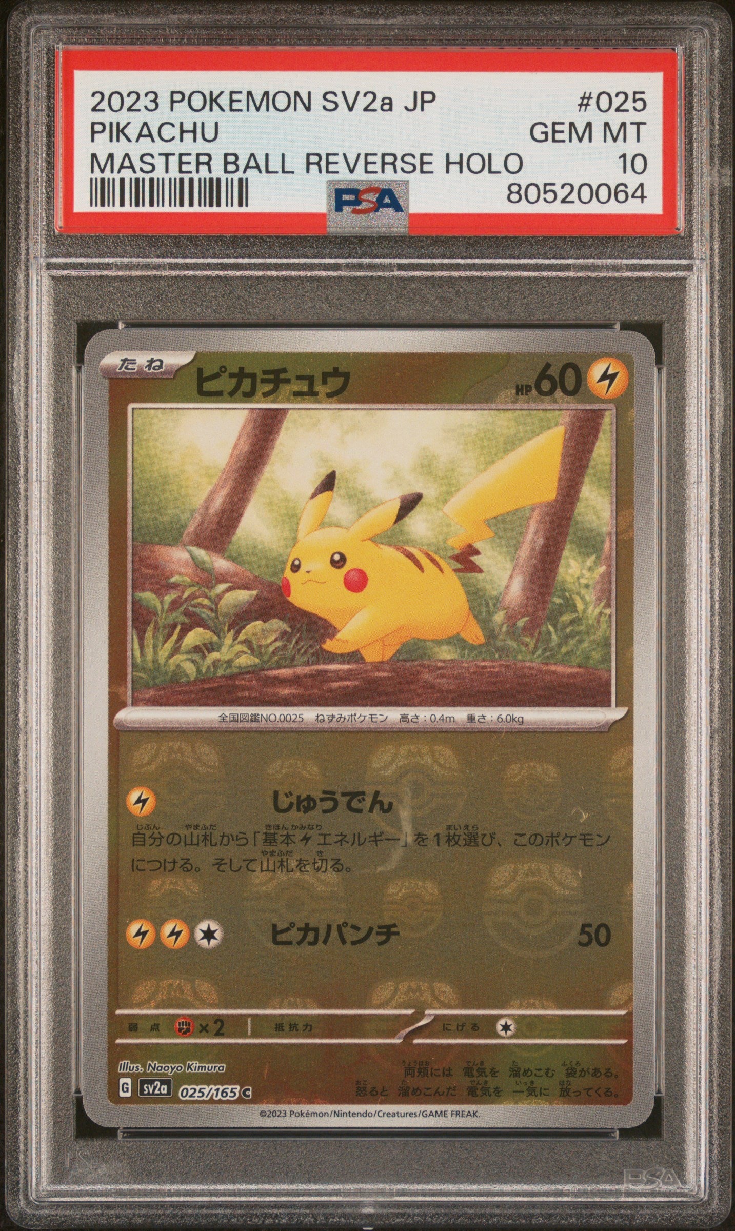 PSA 10 025/165 80520064