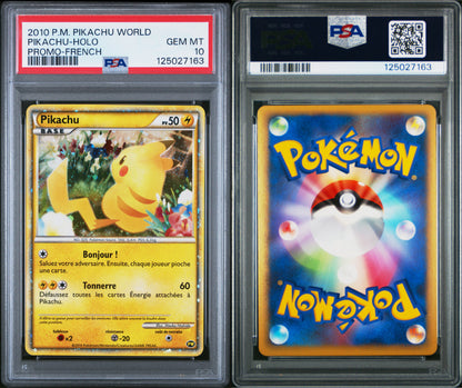 PSA 10 2010 PIKACHU WORLD PROMO SET (Set 007) 125027157