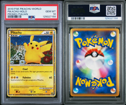 PSA 10 2010 PIKACHU WORLD PROMO SET (Set 007) 125027157