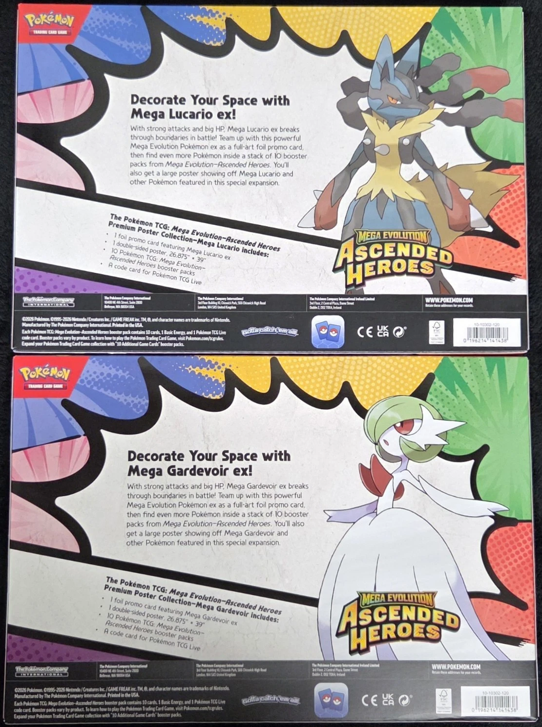 ME2.5 Premium Poster Collection - Mega Lucario Gardevoir Bundle [EN]