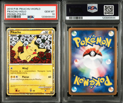 PSA 10 2010 PIKACHU WORLD PROMO SET (Set 007) 125027157