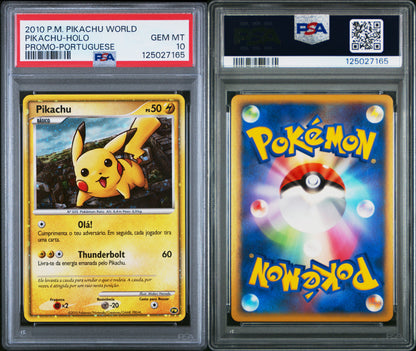 PSA 10 2010 PIKACHU WORLD PROMO SET (Set 007) 125027157